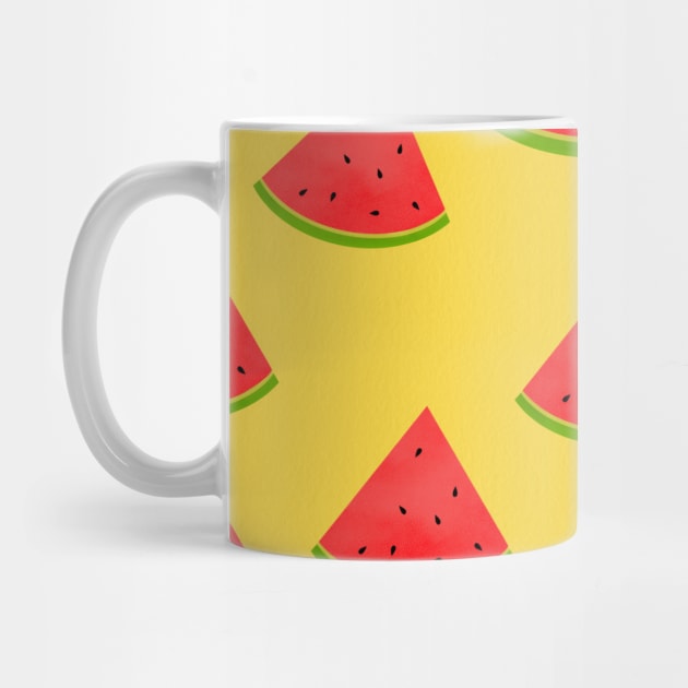 Fun watermelon bright digital pattern by kuallidesigns